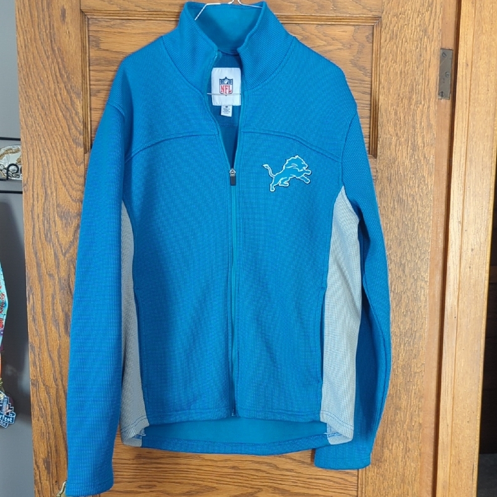 NFL Detroit Lions Full Zip Jacket Size Mens Medium